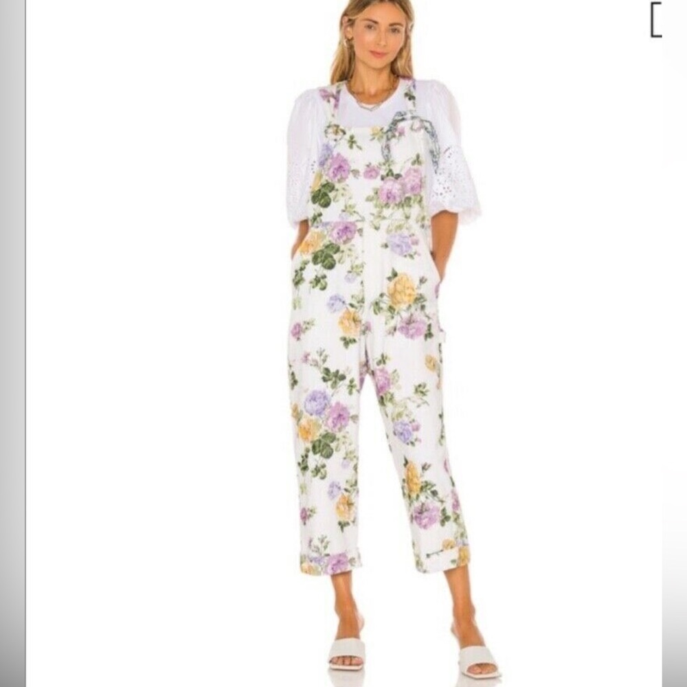 LoveShackFancy Daffy Overalls